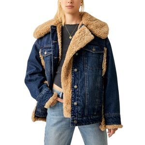 ISO Free People Holly Cozy Denim Jacket
